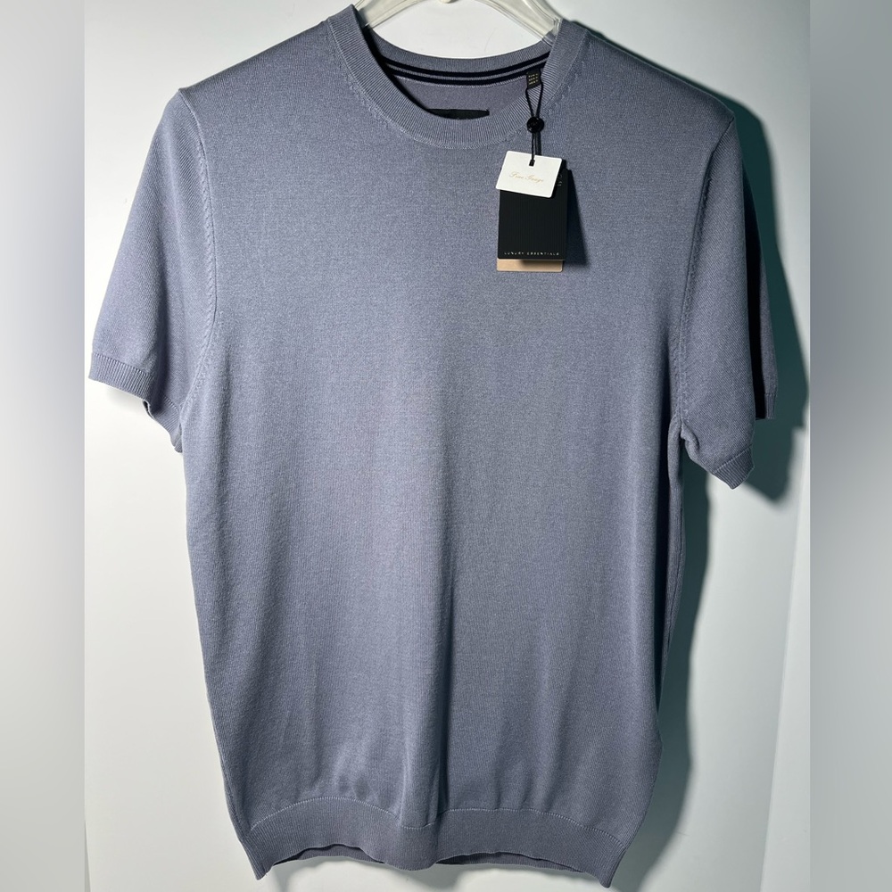 Porter & Ash Short Sleeve Crewneck Full Fashion Knit Sweater